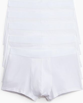 H&M 5er-Pack Kurze Trunks mit Lycra - White