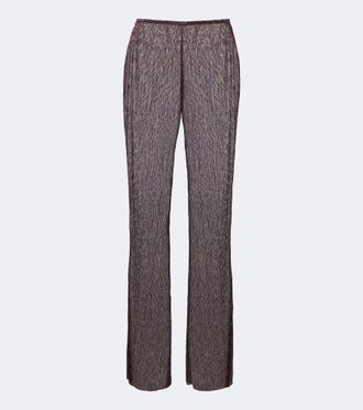 Cala de la Cruz Pantalones anchos Dries de lam&eacute;