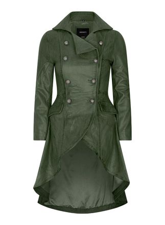 TruClothing Gothic Tail Coat Double Breasted Leather Jacket