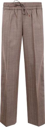 Drôle de Monsieur Pantaloni effetto mélange - Marrone