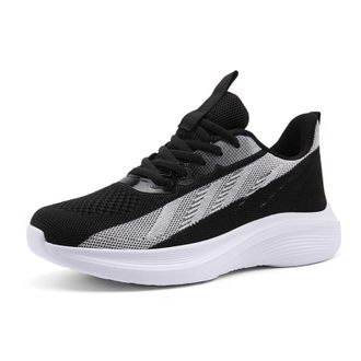 Generic Womens Fashion Sneakers Lightweight Athletic Running Shoes Breathable Mesh Casual Walking Footwear for Everyday Comfort Womens Trainers Size 8 Black W