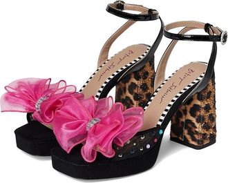 Blue by Betsey Johnson Palloma Womens Sandals Black : 8.5 M, Faux Leather