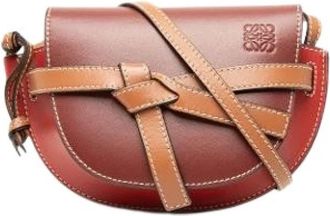 Loewe Pre-owned The Gate Crossbody Bag - Dames - Vintage Schoudertas - Rood - ONE Size - Leer - Vintage