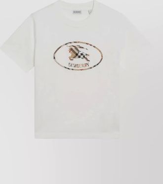 Burberry short sleeve crew neck cotton top