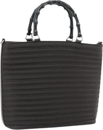 Gucci Pre-owned Vintage Hand Bag - Dames - Vintage Handtas - Zwart - ONE Size - Leer - Vintage
