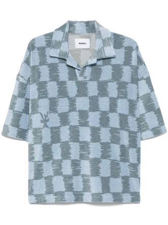 BONSAI checkerboard T-shirt - Blue