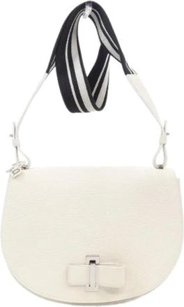 Delvaux Pre-owned Cross Body Bags, female, White, Size: ONE SIZE Pre-owned Leather Shoulder Bag
