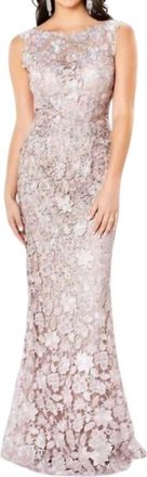 Montage by Mon Cheri Ombre Lace Mother Of The Bride Gown In Champagne Ombre