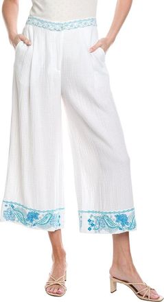 Johnny Was Pleated Gauze Culotte