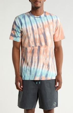 Gotha Silverlake Tie Dye Cotton Pocket T-Shirt in Canyon Sun at Nordstrom Rack, Size Xx-Large