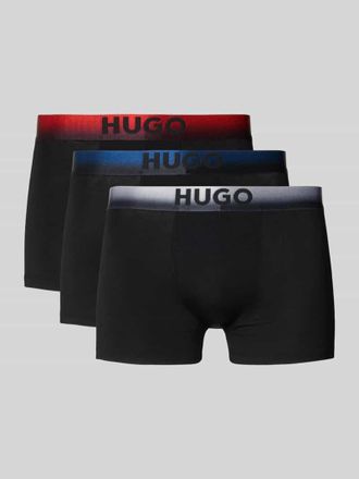 HUGO BOSS Slim Fit Trunks aus Modal-Mix im 3er-Pack Modell SPRAY in Black, Gr&ouml;&szlig;e XXL