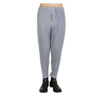 Issey Miyake Slim-fit Trousers - male - Issey Miyake - Slim-fit Trousers - Gray - M - Trousers