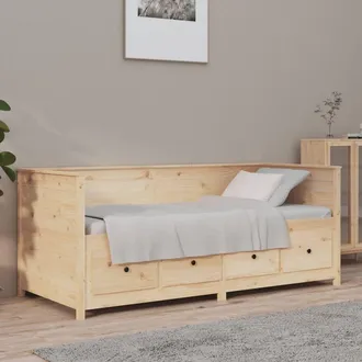 vidaXL Div&aacute;n Sin Colch&oacute;n 75x190 Cm Madera Maciza De Pino Vidaxl