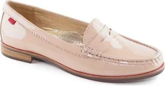 Marc Joseph New York East Village Patent Leather Penny Loafer in Nude Patent at Nordstrom, Size 9.5