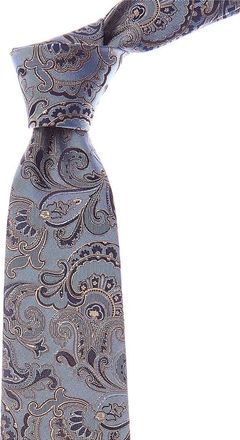 Etro Blue Paisley Silk Tie