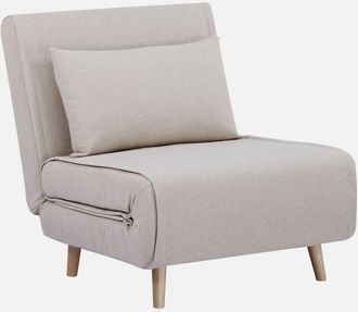 Sweeek Silla Convertible En Cama Tela Base Madera, 1 Plaza