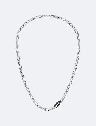 Calvin Klein Mens Sculpted Link Chain Necklace - Metallic