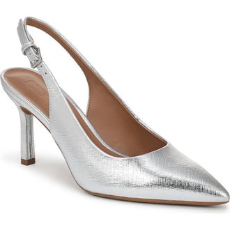 Nordstrom Rack Priscilla Slingback Pump in Silver Metallic at Nordstrom Rack, Size 8.5