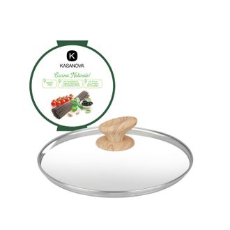 KASANOVA Coperchio 24 cm in vetro Black Stone