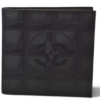 Chanel Black Canvas Wallet (Bi-Fold) (Pre-Owned)