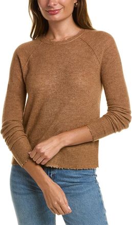 Autumn Cashmere Raw Edge Cashmere & Silk-Blend Sweater