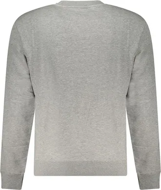 Napapijri Logo-Embroidered Cotton Sweatshirt - Gray