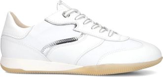 DL Sport Schoenen, Dames, Wit, 41 EU, Leer, Witte lage damessneakers