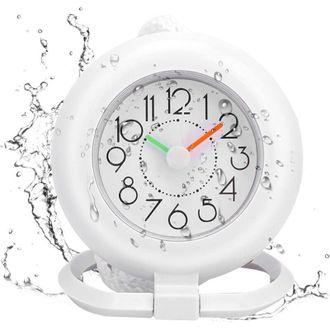 OEM Reloj De Ba&ntilde;o Zvd, Peque&ntilde;o Temporizador De Ducha Impermeable, Reloj Despertador Digital, Reloj De Pared Para Ba&ntilde;o Y Cocina (blanco) - Crezuo
