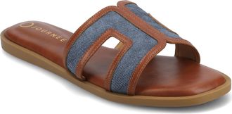 Journee Collection Women & apos;s Primah Medium and Wide Width Flat Sandals