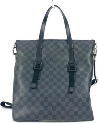 Louis Vuitton Pre-owned Damier Graphite Tote Bag - Dames - Vintage Shopper - Blauw - ONE Size - Vintage