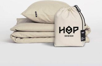 OEM Ropa De Cama Pure - Algod&oacute;n Puro - Color Lino Natural 150/200cm + 1 Funda De Almohada 50/60cm