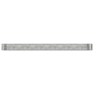 Berkfield Home Garden Raised Bed Powder-coated Steel 507x100x36 cm Silver | Size: 507 x 100 x 36 cm
