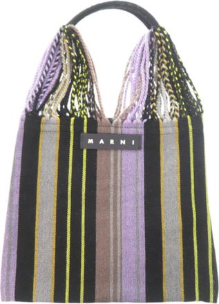 Marni Black Multi-Color Polyester Tote Bag (Pre-Owned)