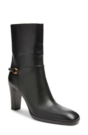 Saint Laurent Sulpice Bootie in Noir at Nordstrom, Size 8.5Us