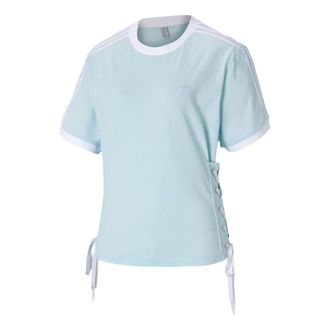 adidas (WMNS) adidas Always Original Laced T-Shirt Blue White HK5063