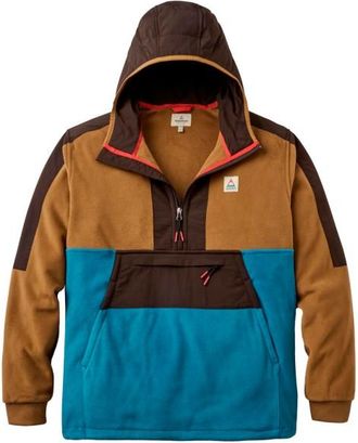 Passenger Woodland Hooded 1/2 Zip Recycled Polartec Fleece Fleecepullover f&uuml;r Herren | braun