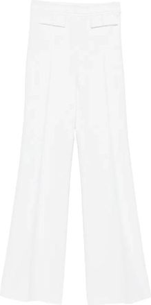 Elisabetta Franchi Pantalone Avorio 360 - Dames - Wijde Broeken - Wit - 2XL - Leer - Broeken