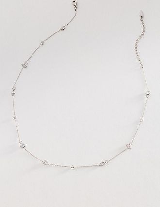 Anthropologie Mixed Small Crystal Delicate Necklace