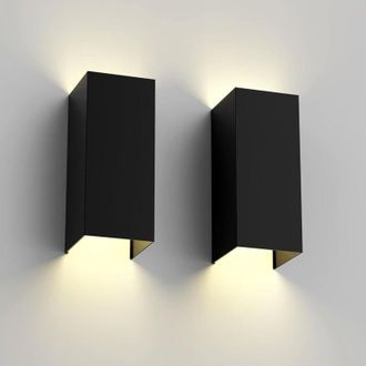 OEM Aplique De Pared Led Para Interiores Y Exteriores, 2 X 12 W, &Aacute;ngulo De Haz Ajustable, Resistente Al Agua Ip65, Dise&ntilde;o Moderno Para El Hogar, Jard&iacute;n, P