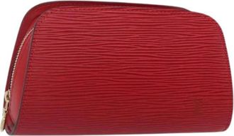 Louis Vuitton Pre-owned Vintage Clutch - Dames - Vintage Clutch - Rood - ONE Size - Leer - Vintage