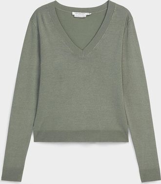 Contemporaine Womens Fluid V-neck sweater