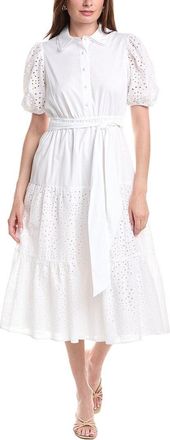 Anne Klein Puff Sleeve Shirtdress