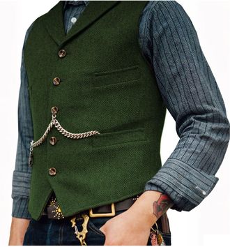 Generic Oktoberfest Medieval Vest Bavarian Beer Festival Dirndl Waistcoat Renaissance Vintage Steampunk Gothic Waistcoat for Men Halloween Fancy Dress Tank To