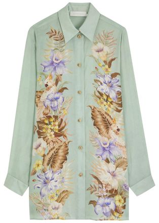 Zimmermann Coco Floral-printed Silk Shirt - Multi Floral - 00 (UK 6 / XS)