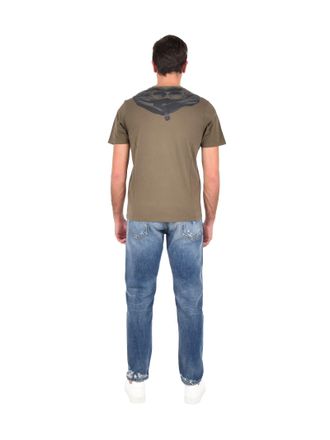 C.P. Company Mens T-Shirt Olive Green Cotton T-Shirts And Polos