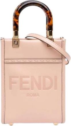 Fendi Pre-owned Leren Mini Tas - Dames - Vintage Mini Tas - Roze - ONE Size - Leer - Vintage