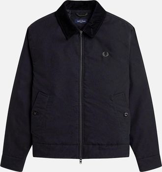 Fred Perry Mens Fred Perry Cotton Caban Jacket - Black - Size: Regular/40