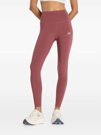New Balance logo-print leggings - Red