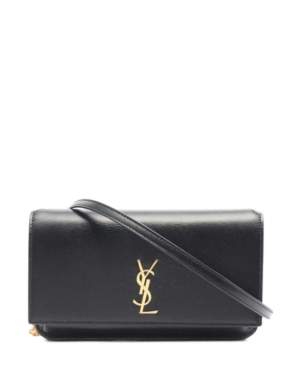 クラッチバッグ SAINT LAURENT BLACK UPTOWN CASSANDRE CLUTCH Uptown leather clutch bag Saint Laurent Black in Leather