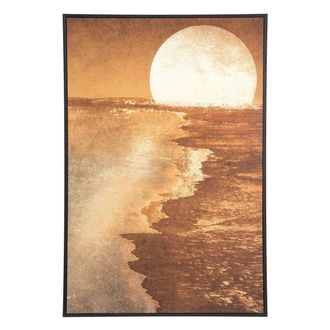 Atmosphera Lienzo Enmarcado Sol - Madera - 60x90 Cm - Atmosphera Cr&eacute;ateur DInt&eacute;rieur